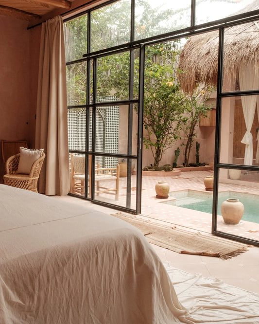 Glow Saunas Hotel room with wellness amenities focus
