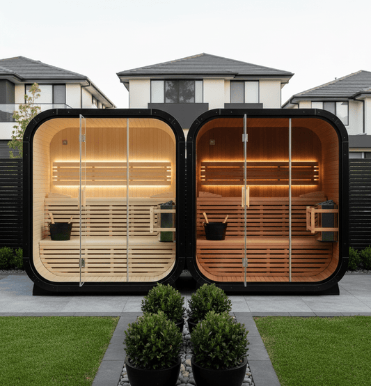 Spruce vs. Western Red Cedar Glow Saunas Australia 